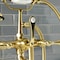 Kingston Brass AE103T7 Deck Mount Clawfoot Tub Faucet, Brushed Brass AE103T7 - alternate 4
